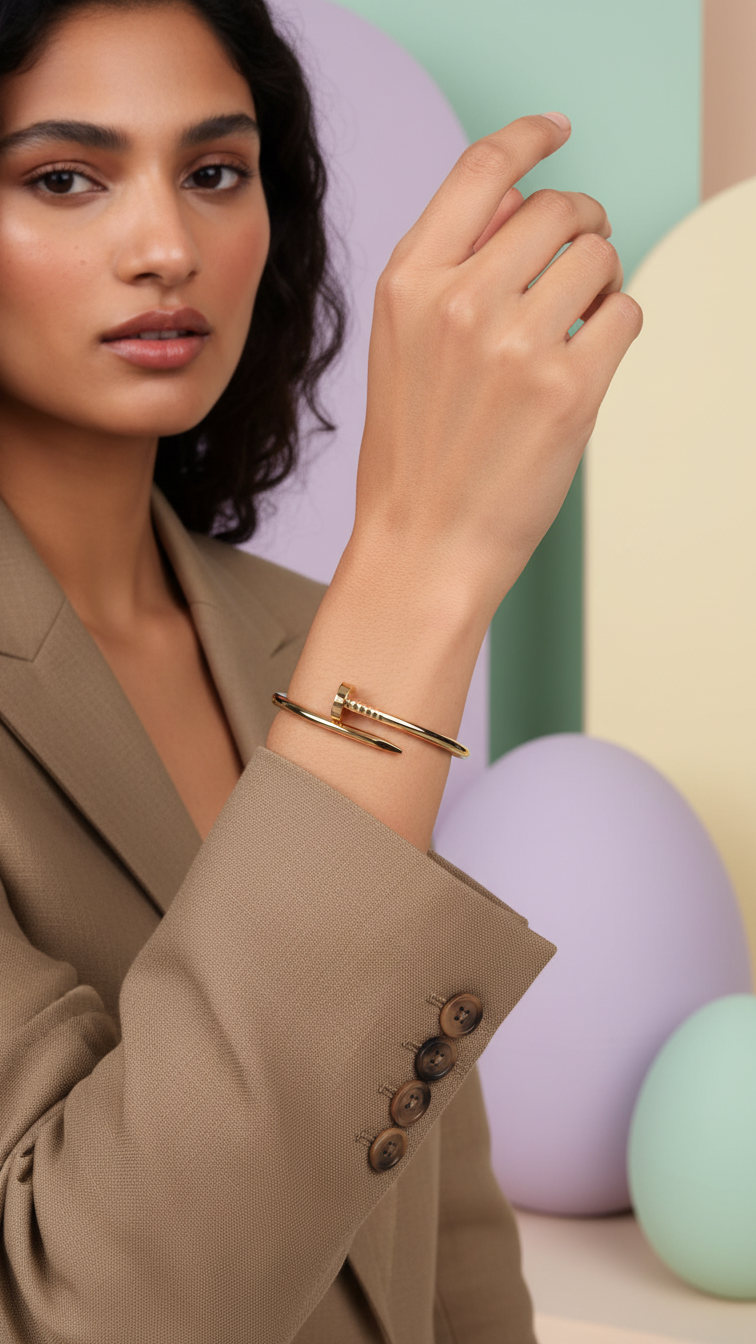 Valoura – Sleek Nail Cuff Bracelet