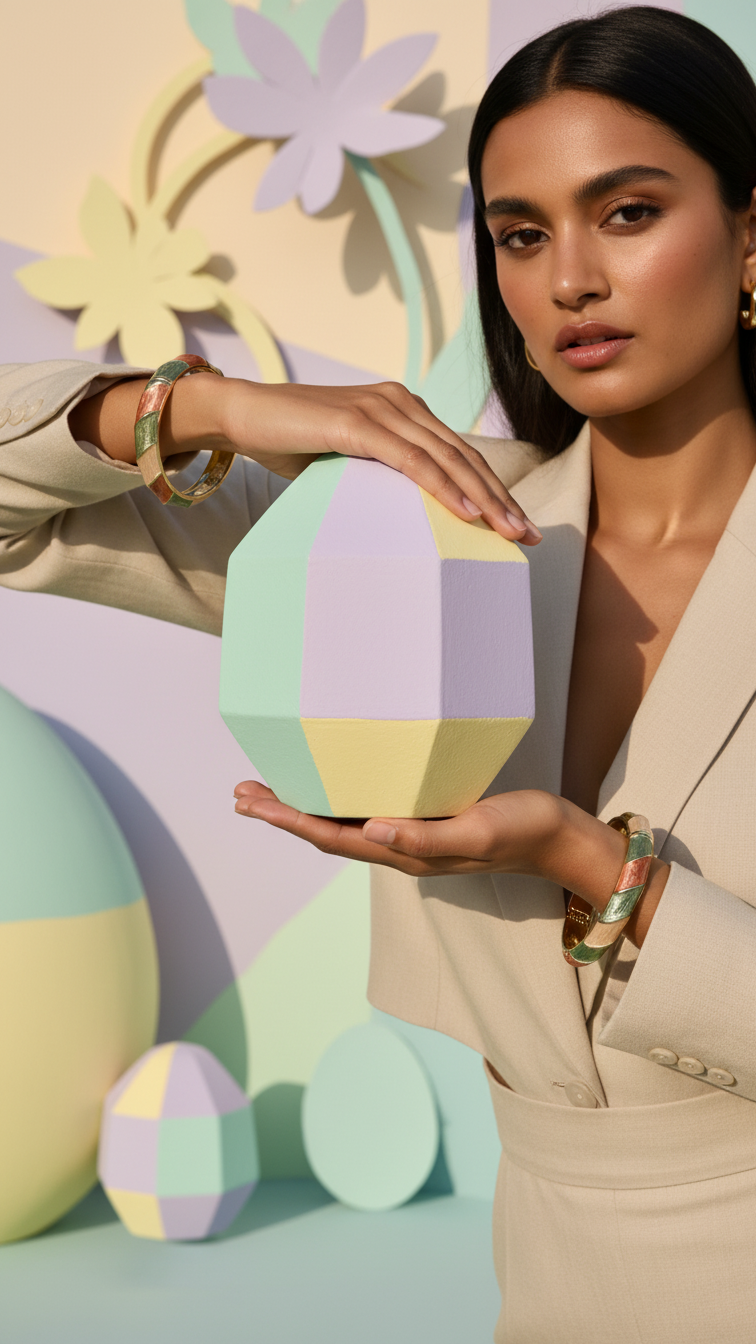 EARTH DUO – The Pastel Earth Enamel Bangle Set (Pair)