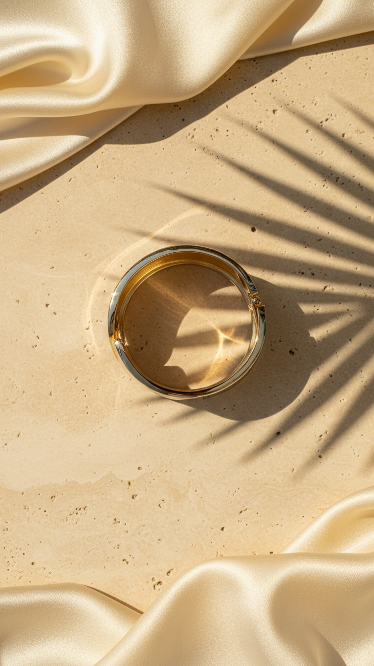 SOLARA – The Sculpted Gold Statement Cuff