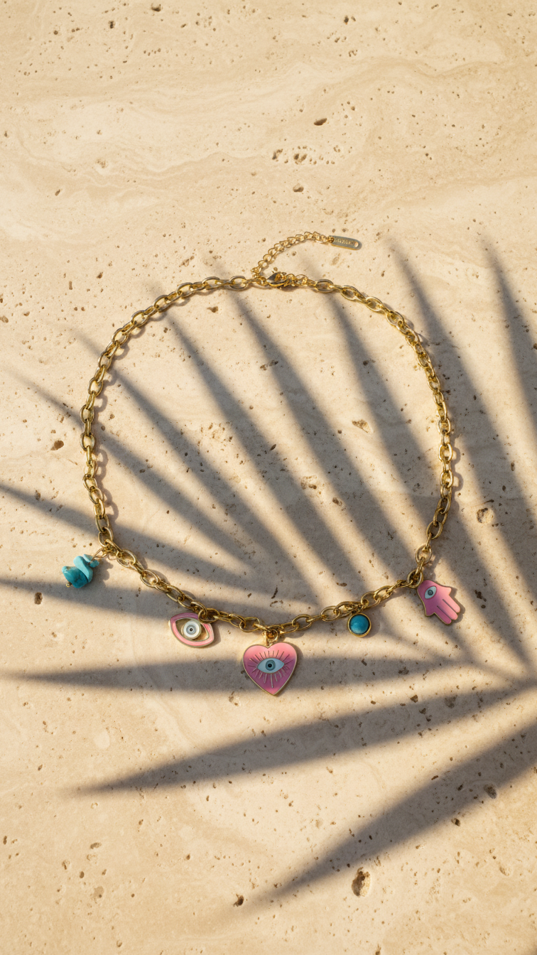 LUMINA – The Pink Evil Eye Protection Chain