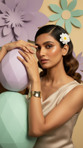 SOLARA – The Sculpted Gold Statement Cuff