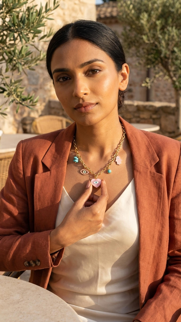 LUMINA – The Pink Evil Eye Protection Chain