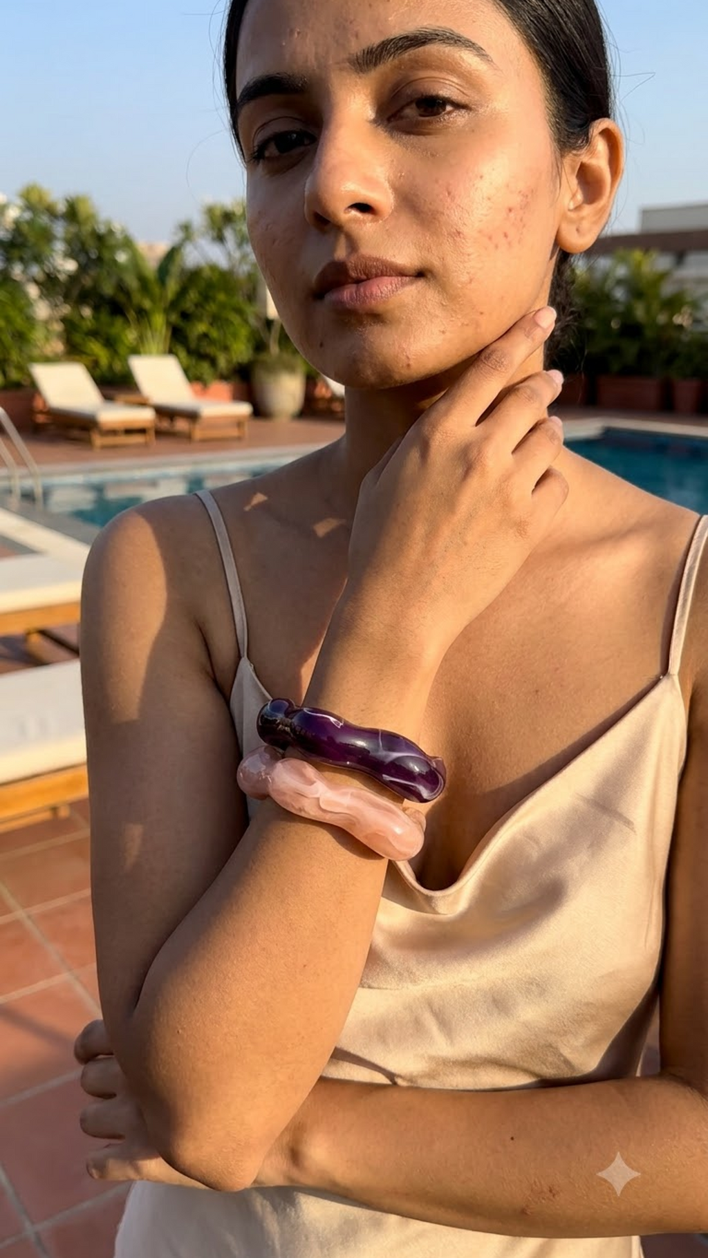 Amara & Selene – Sculpted Glass Cuffs