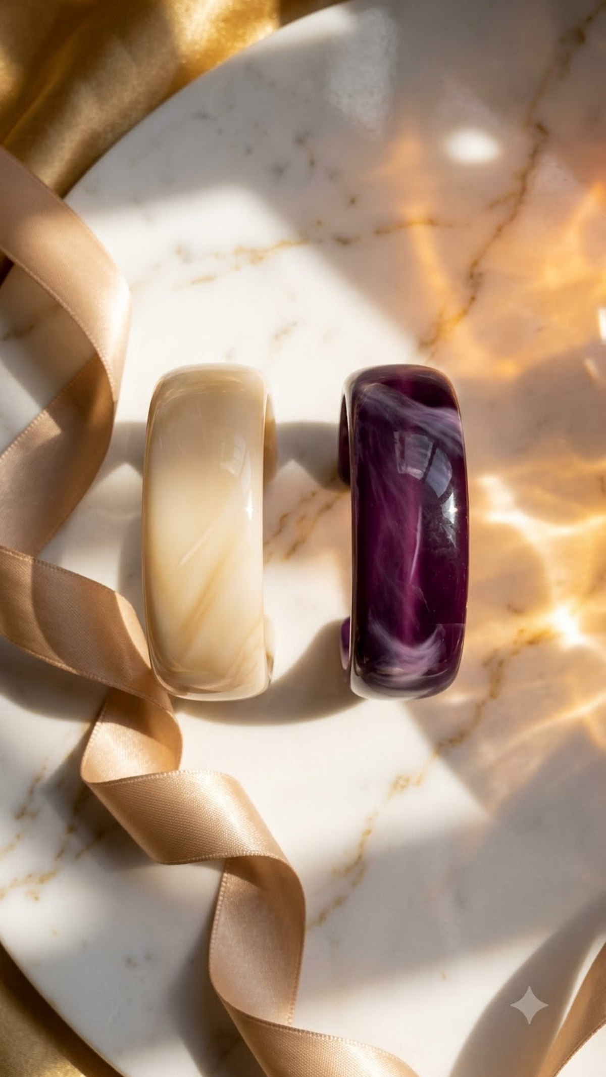 SERENYA – The Marble Muse Resin Cuff